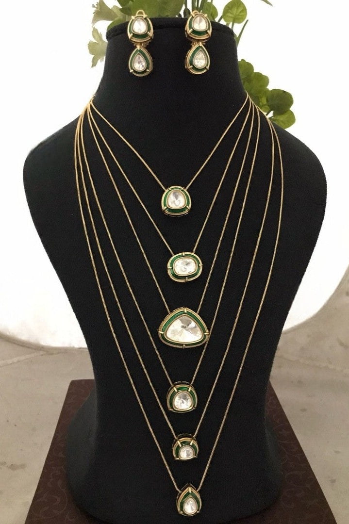 Long kundan mala set