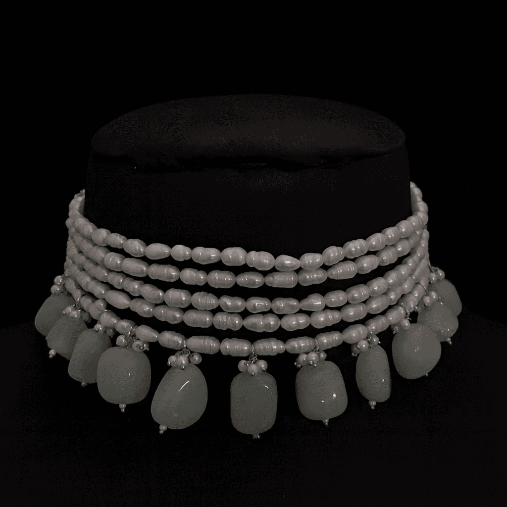 Real pearl Simon semi precious set