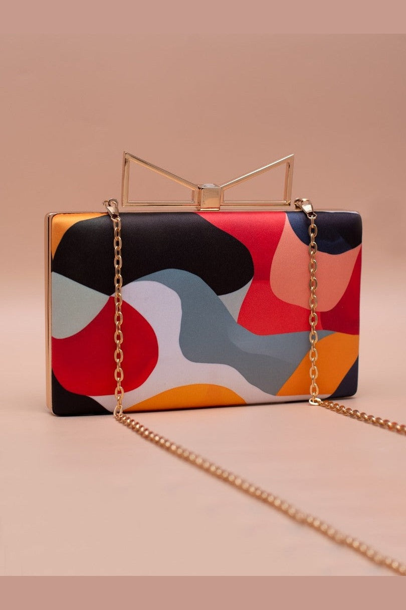 Canvas chic clutch