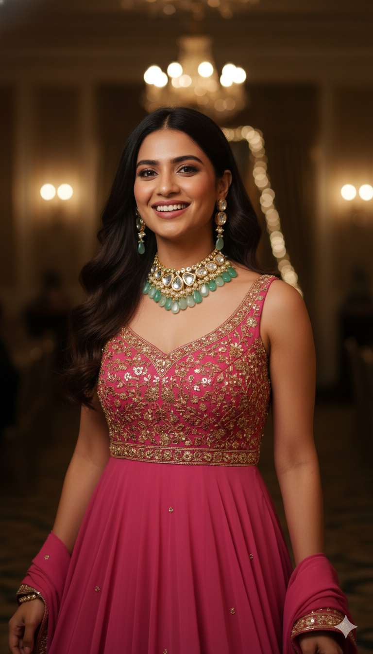 Aisha kundan set