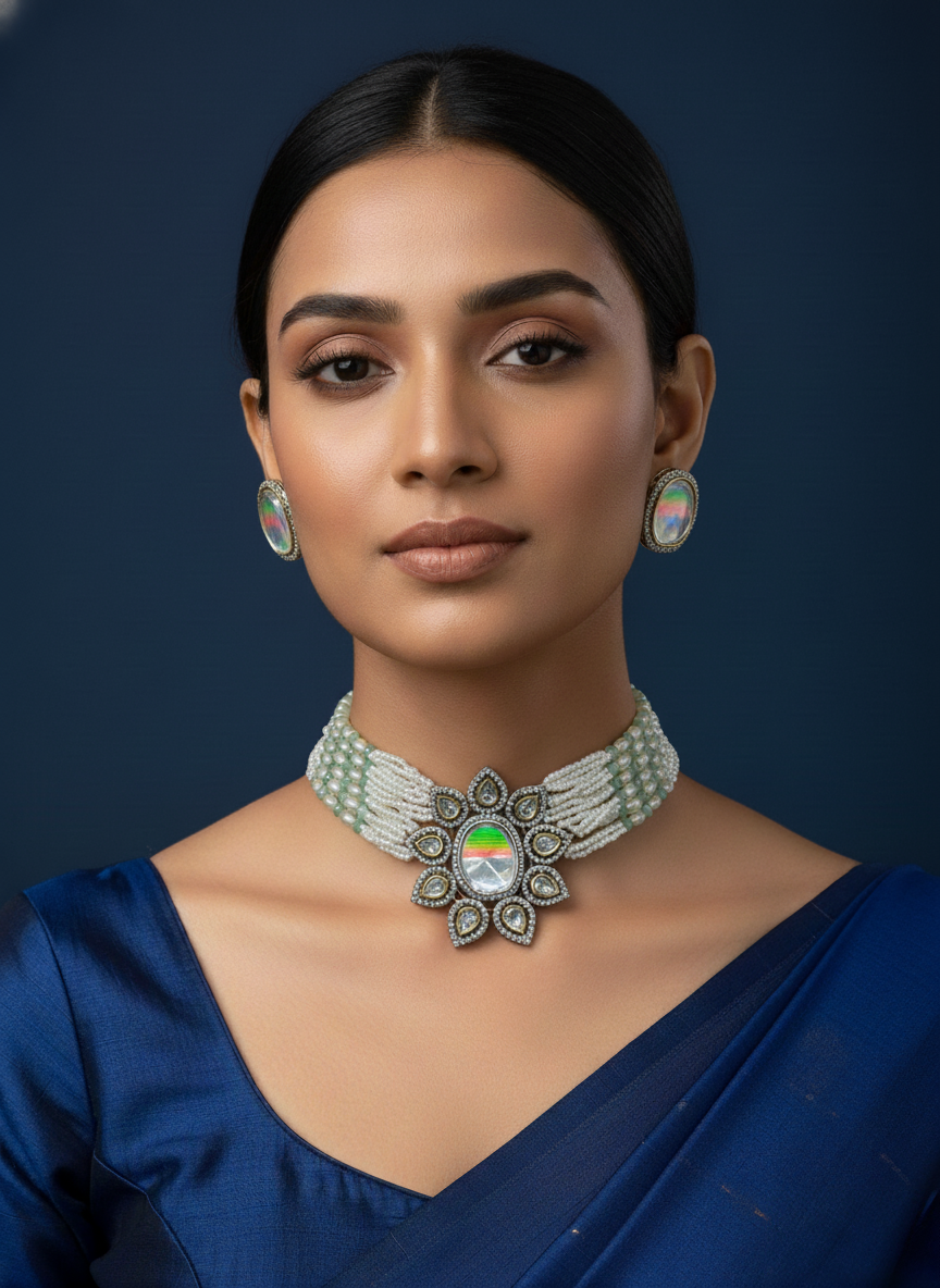 Lajita polki kundan set