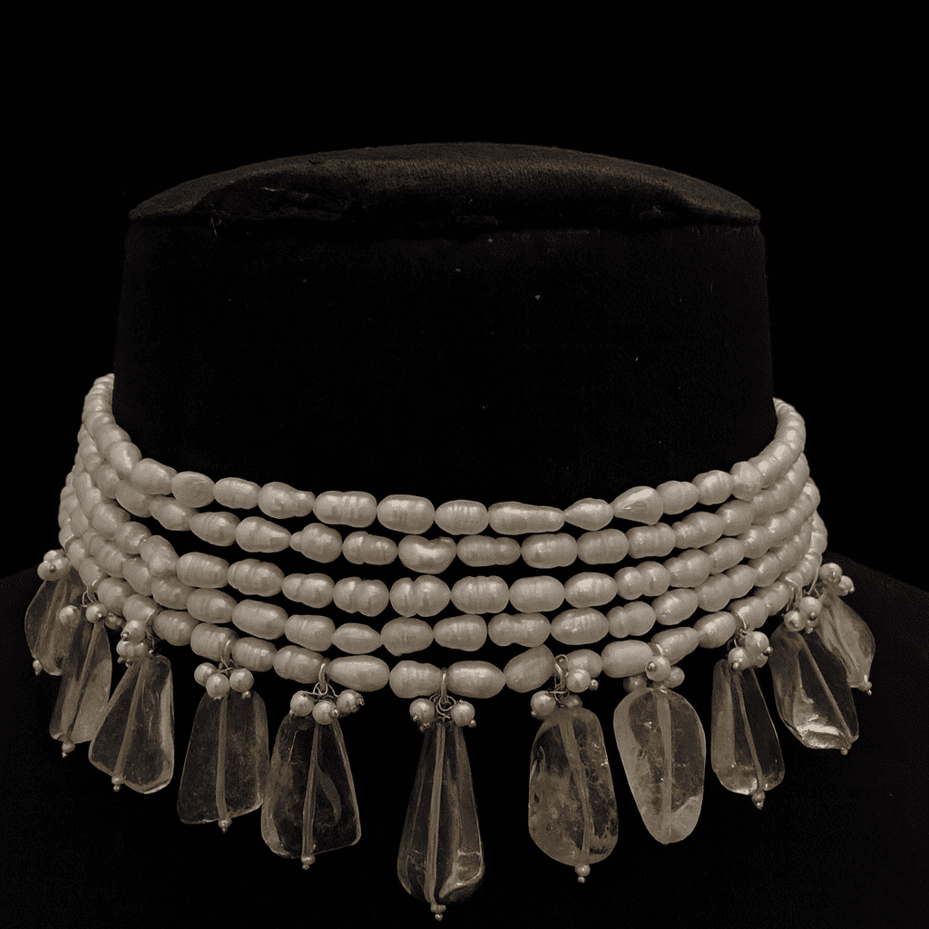 Real pearl Simon semi precious set