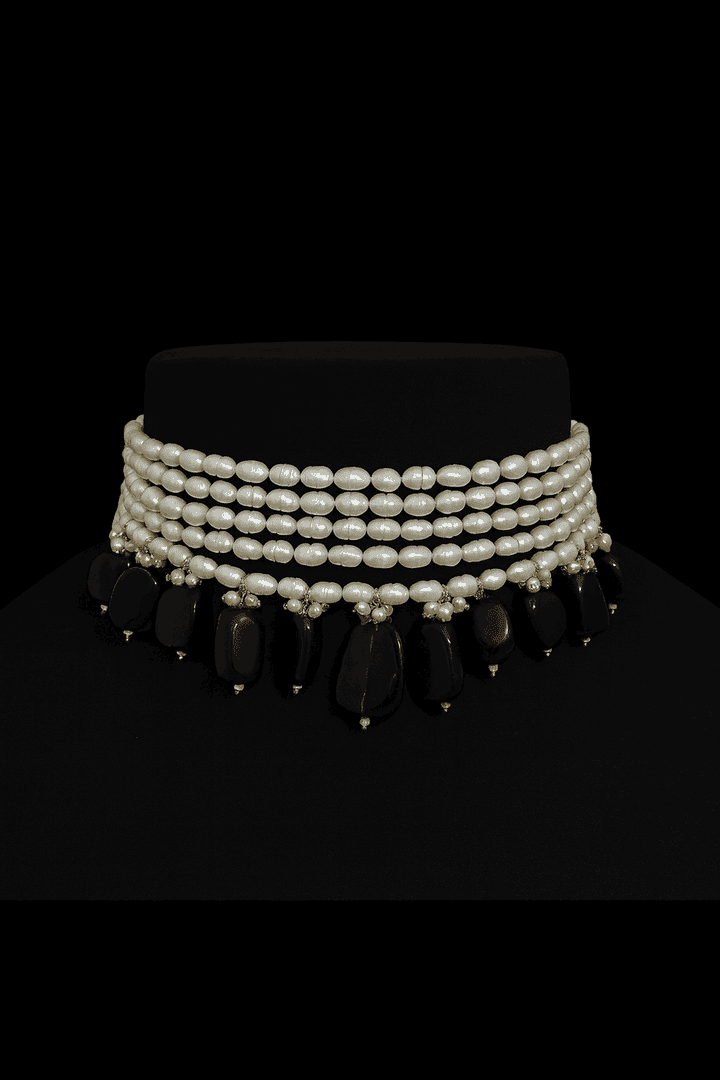 Real pearl Simon semi precious set