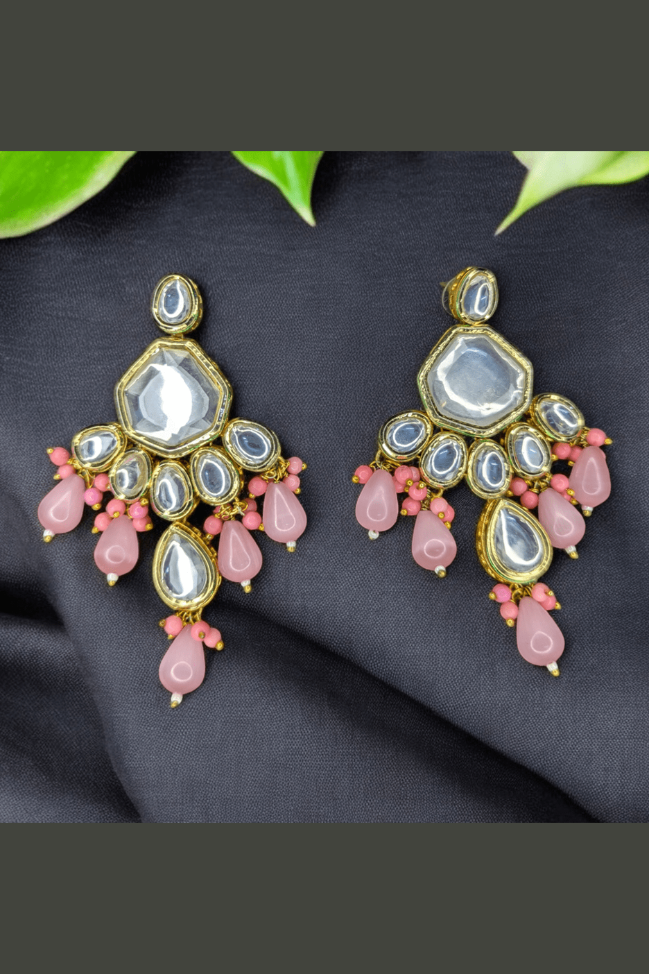 Ethnic Sushmita onyx stone set with kundan