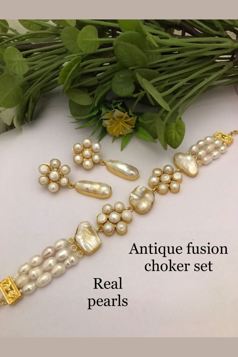 Sanaya Real Pearl Set