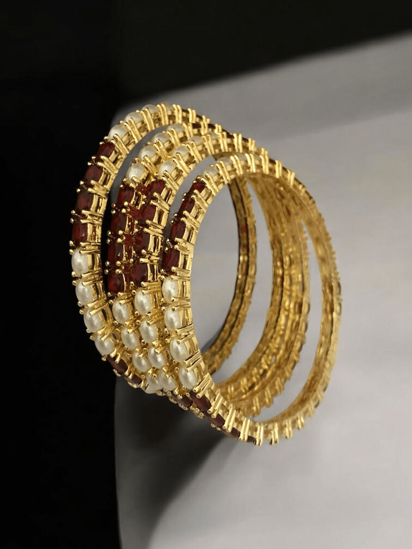 Jagvi real pearl Bangles