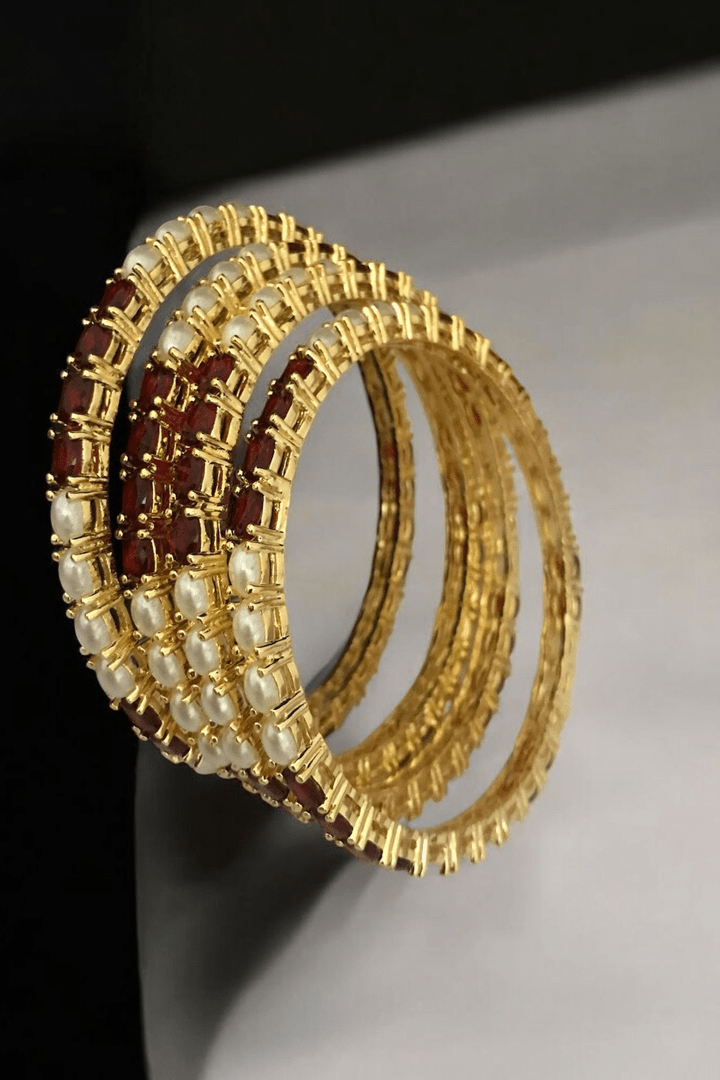 Jagvi real pearl Bangles