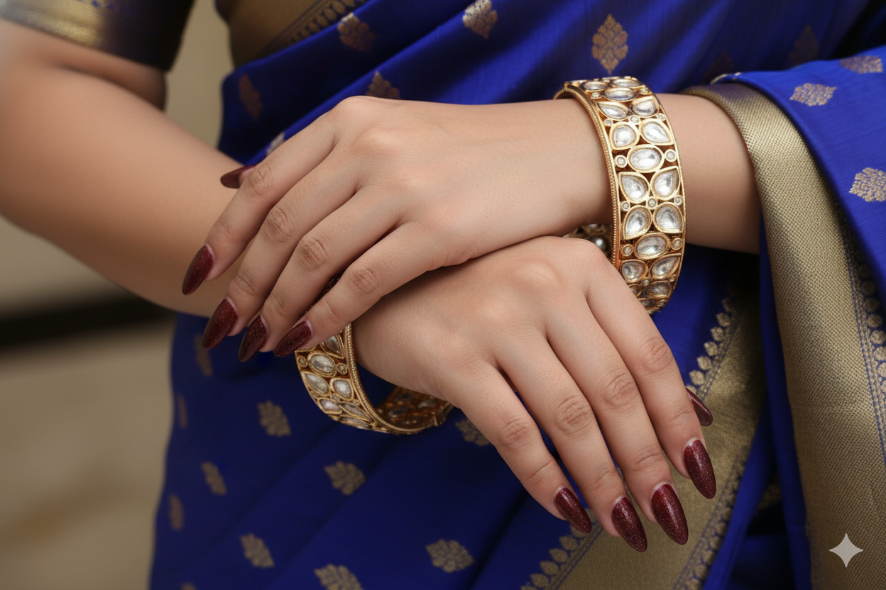 Asthika polki kundan bangles