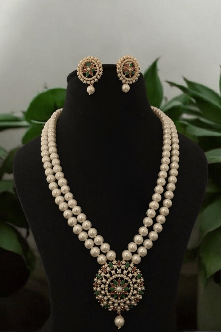 Chandrima real pearl set