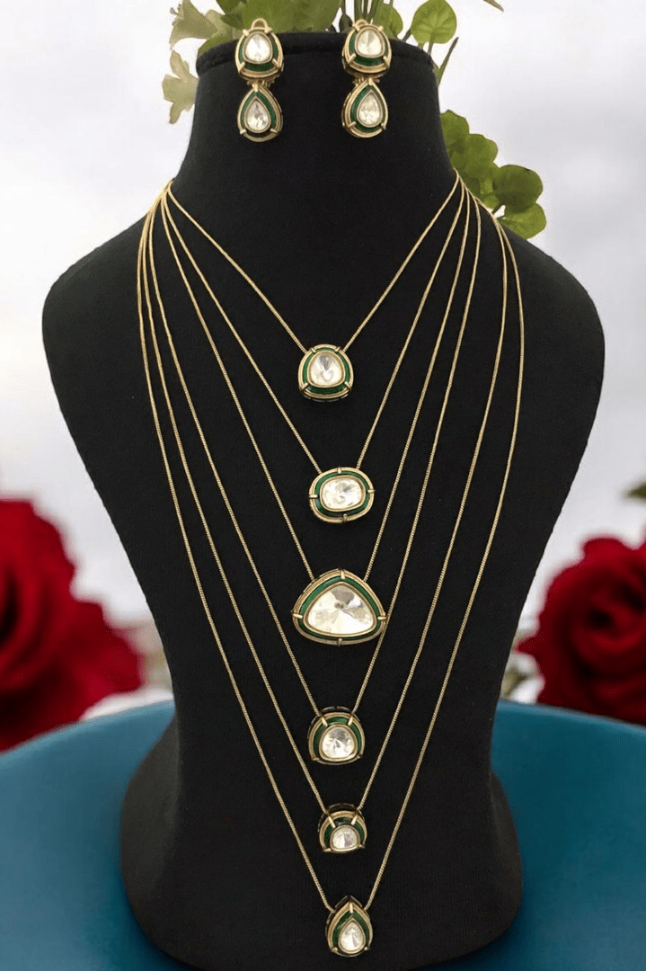 Long kundan mala set