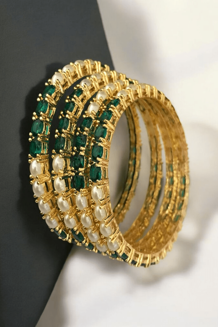 Jinisha real pearl bangles