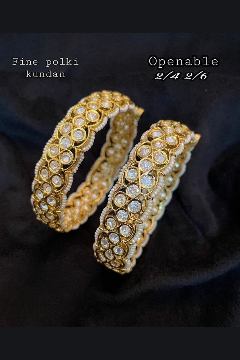 Adika polki kundan Bangles