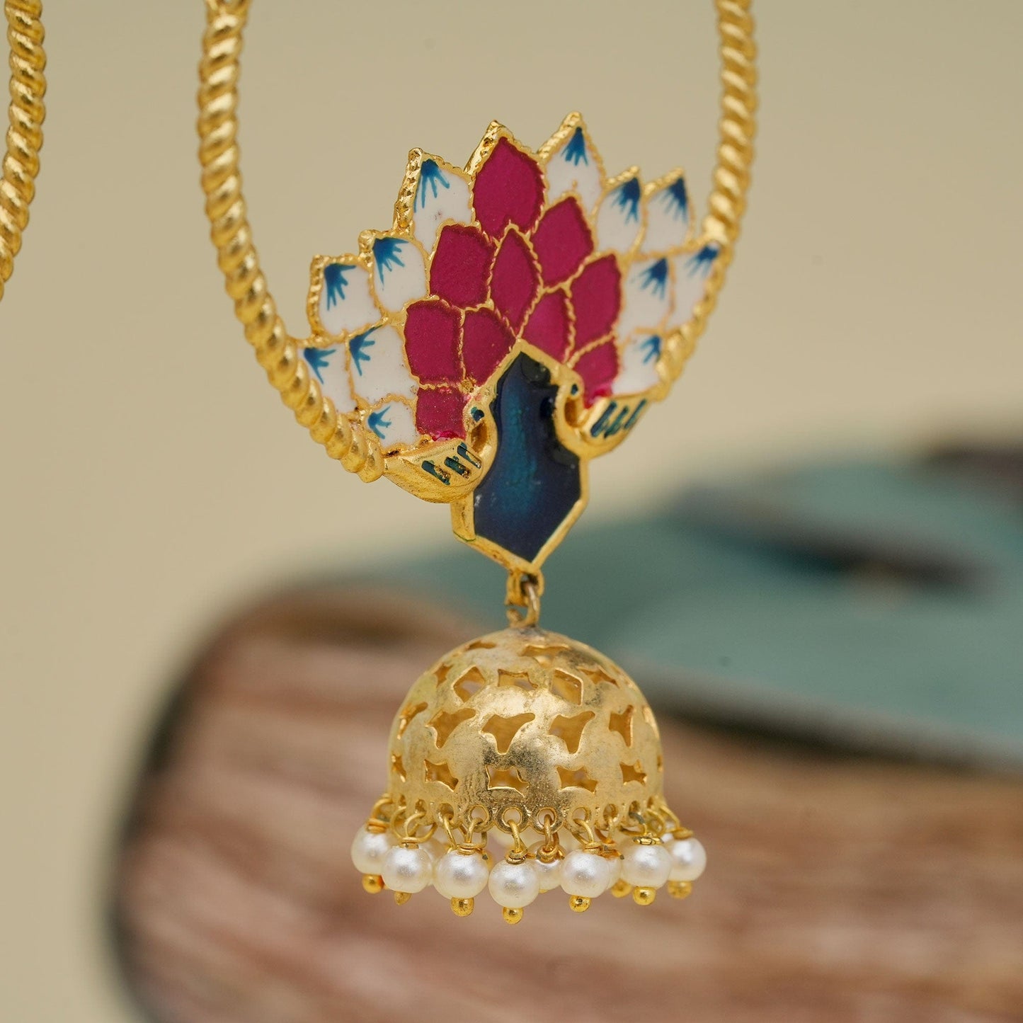 Peacock jhumka