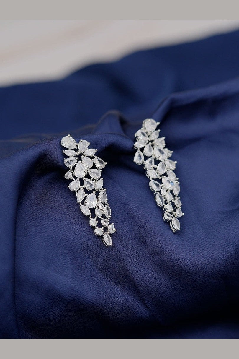 Diamond diva earrings - Aganya kreation