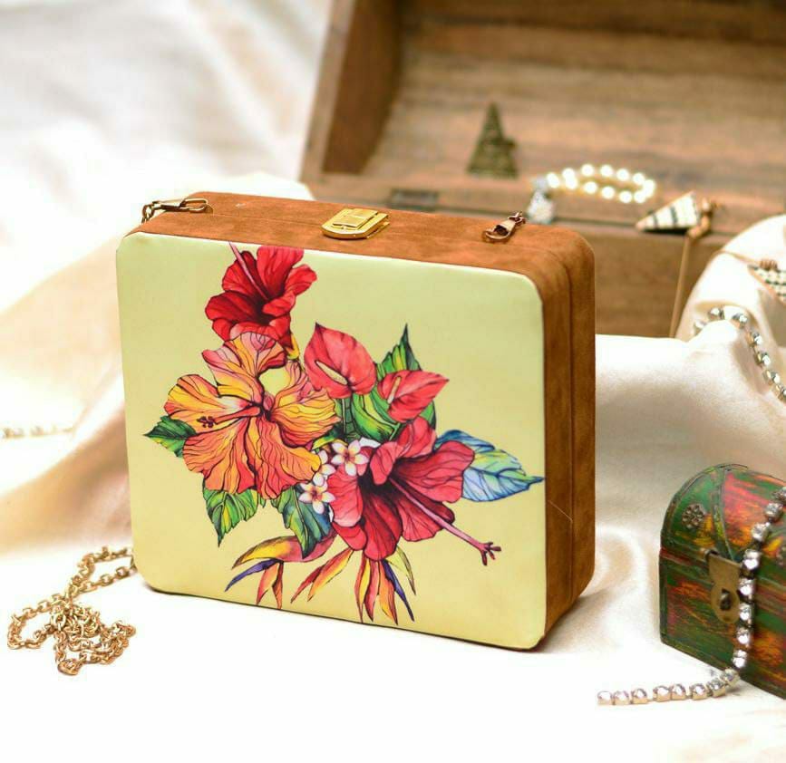 Hibiscus clutch - Aganya kreation