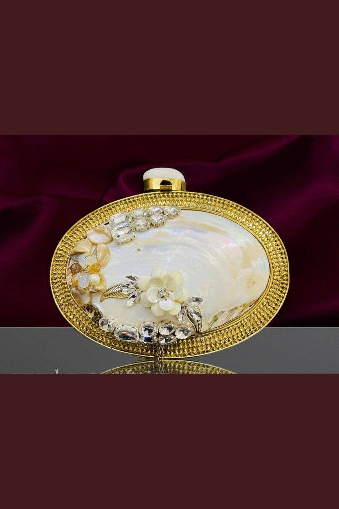 Mother pearl clutch - Aganya kreation