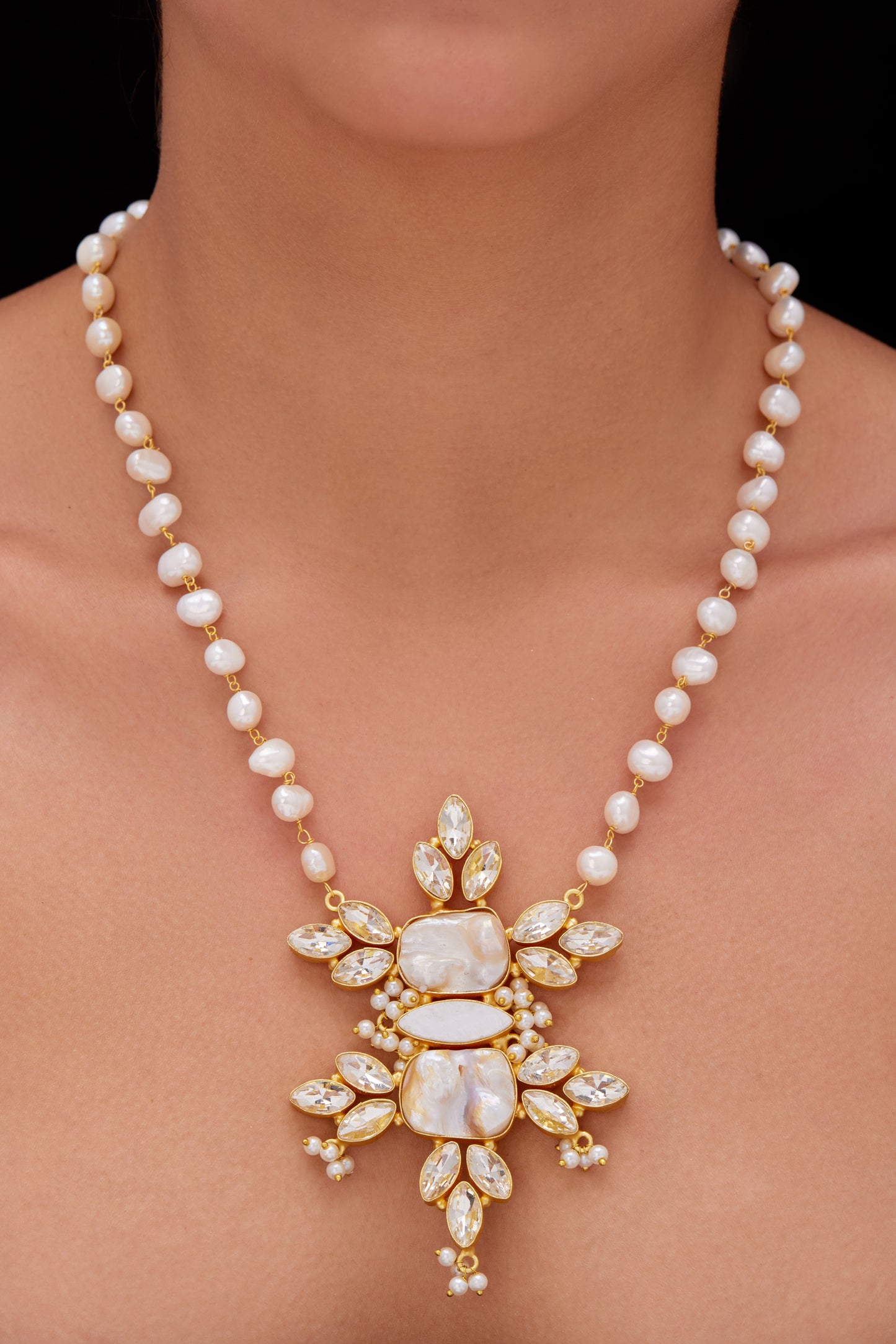 Shyama real pearl Set