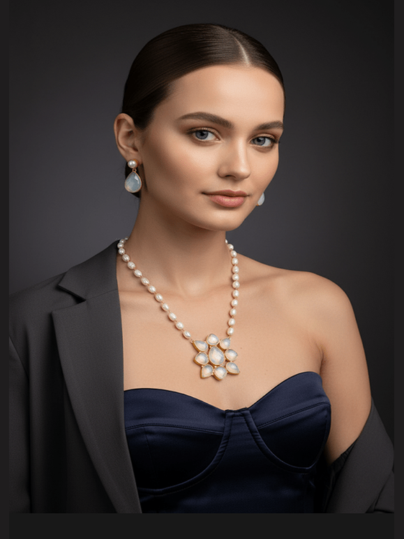 Omisha Real Pearl Set