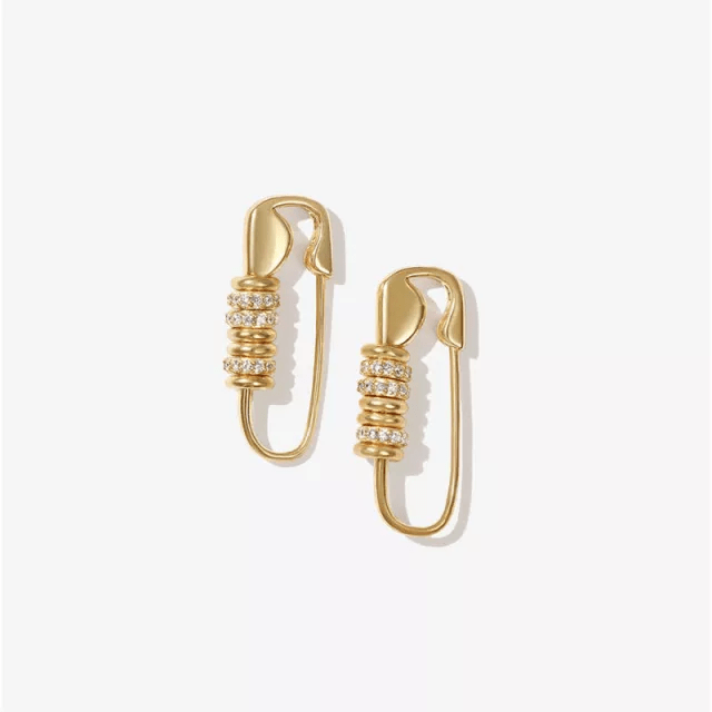 ES-101 – 18k Gold Plated Stainless Steel Tarnish Free Waterproof Female Jewellery
