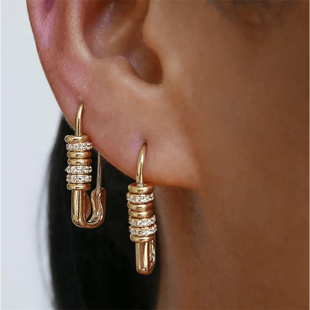 ES-101 – 18k Gold Plated Stainless Steel Tarnish Free Waterproof Female Jewellery