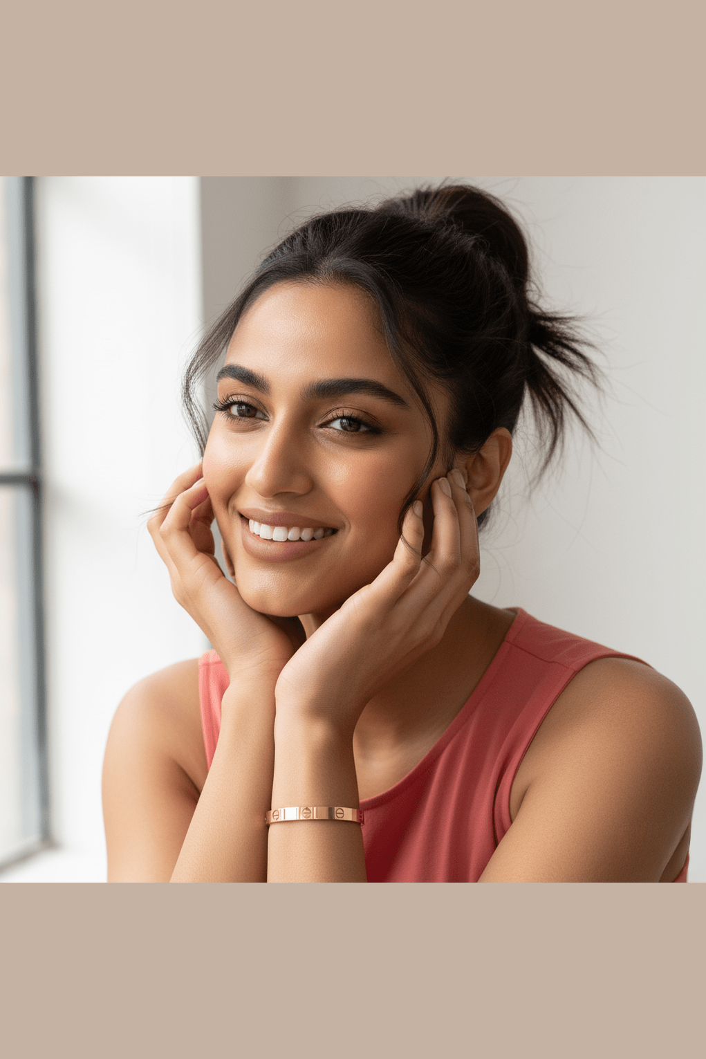 B-12 – 18k Gold Plated Stainless Steel Tarnish Free Waterproof Female Jewellery