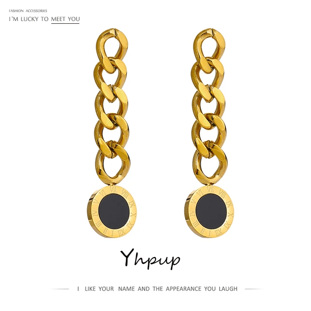 ES-190 – 18k Gold Plated Stainless Steel Tarnish Free Waterproof Female Earrings