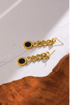 ES-190 – 18k Gold Plated Stainless Steel Tarnish Free Waterproof Female Earrings