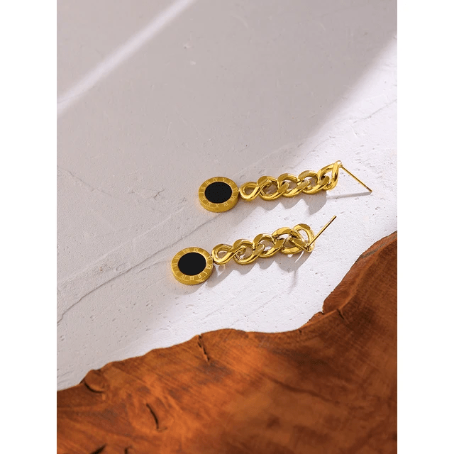 ES-190 – 18k Gold Plated Stainless Steel Tarnish Free Waterproof Female Earrings
