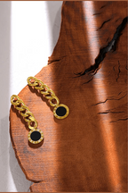 ES-190 – 18k Gold Plated Stainless Steel Tarnish Free Waterproof Female Earrings