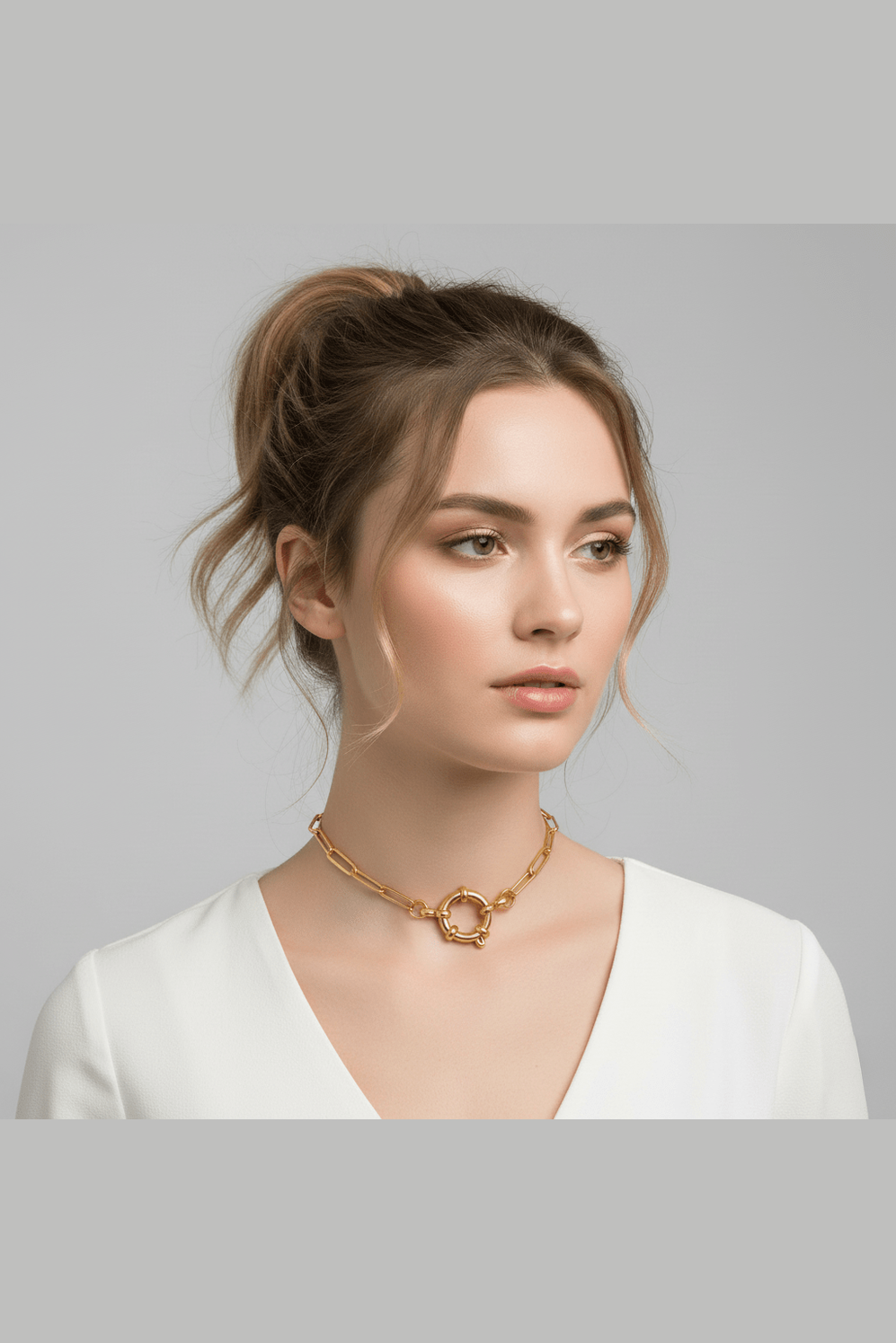 C-267 – 18k Gold Plated Stainless Steel Tarnish Free Waterproof Female Jewellery