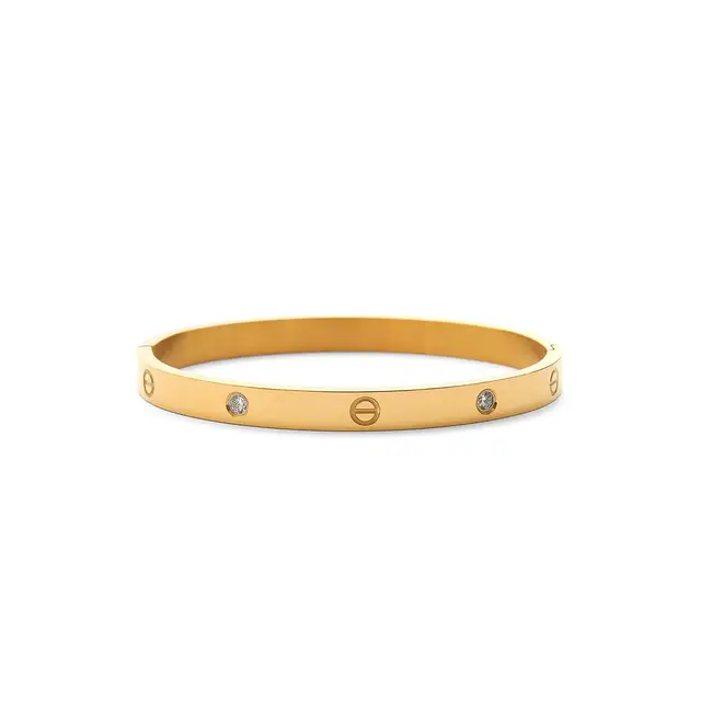 B-51 – 18k Gold Plated Stainless Steel Tarnish Free Waterproof Female Jewellery
