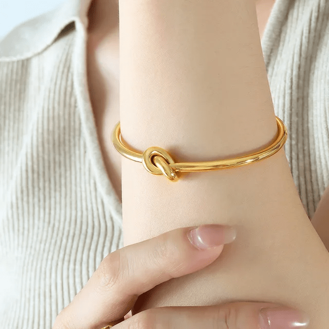 B-44 – 18k Gold Plated Stainless Steel Tarnish Free Waterproof Female Jewellery