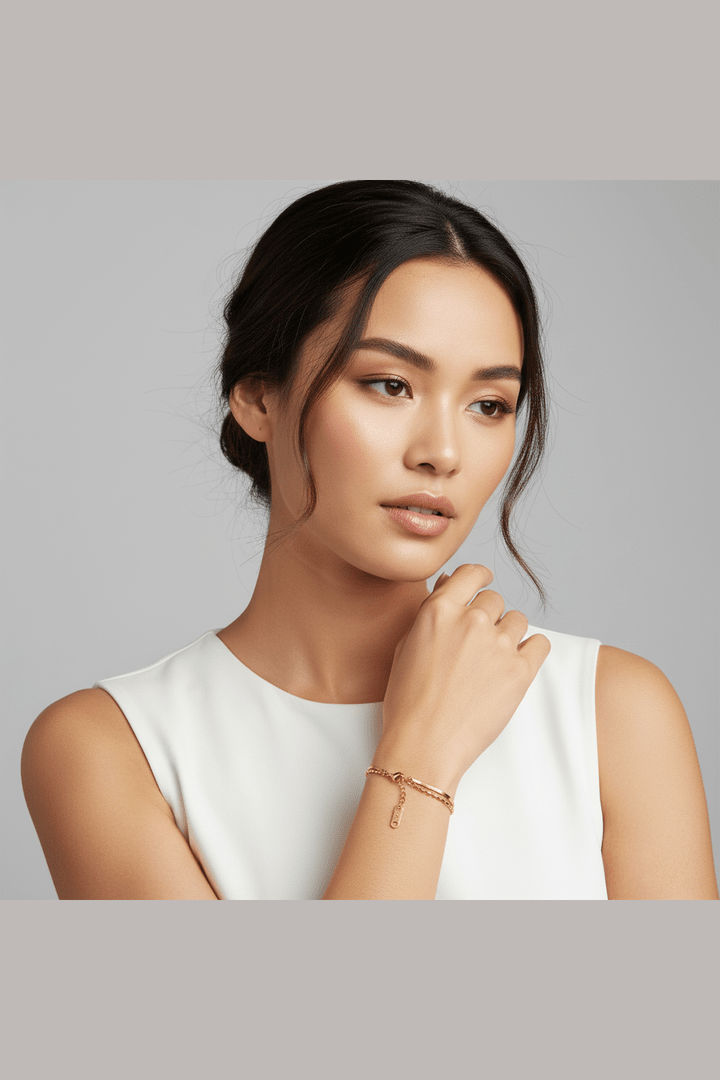 B-79 – 18k Gold Plated Stainless Steel Tarnish Free Waterproof Female Jewellery