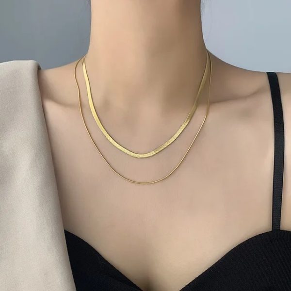 C-295 – 18k Gold Plated Stainless Steel Tarnish Free Waterproof Female Jewellery