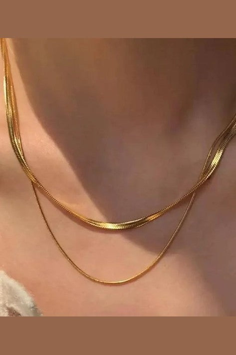 C-295 – 18k Gold Plated Stainless Steel Tarnish Free Waterproof Female Jewellery