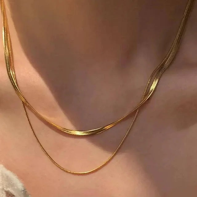 C-295 – 18k Gold Plated Stainless Steel Tarnish Free Waterproof Female Jewellery