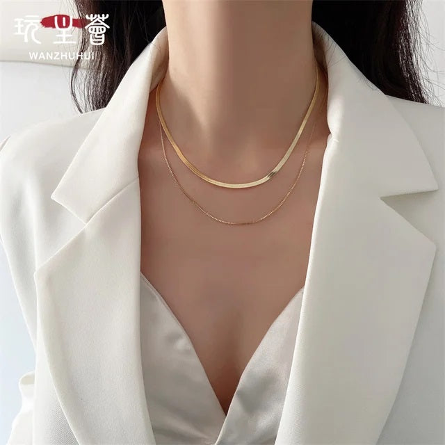 C-295 – 18k Gold Plated Stainless Steel Tarnish Free Waterproof Female Jewellery