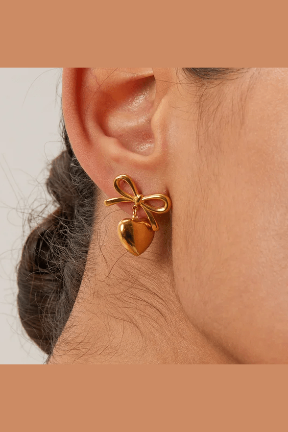 ES-277 – 18k Gold Plated Stainless Steel Tarnish Free Waterproof Female Jewellery