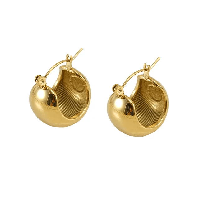 ES-243-18k Gold Plated Stainless Steel Tarnish Free Waterproof Female Jewellery