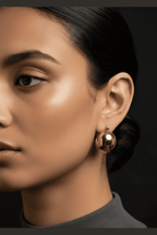 ES-243-18k Gold Plated Stainless Steel Tarnish Free Waterproof Female Jewellery