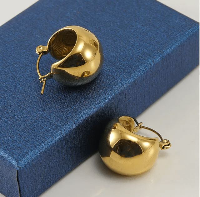 ES-243-18k Gold Plated Stainless Steel Tarnish Free Waterproof Female Jewellery