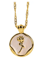 C-208-18k Gold Plated Stainless Steel Tarnish Free Waterproof Female Jewellery