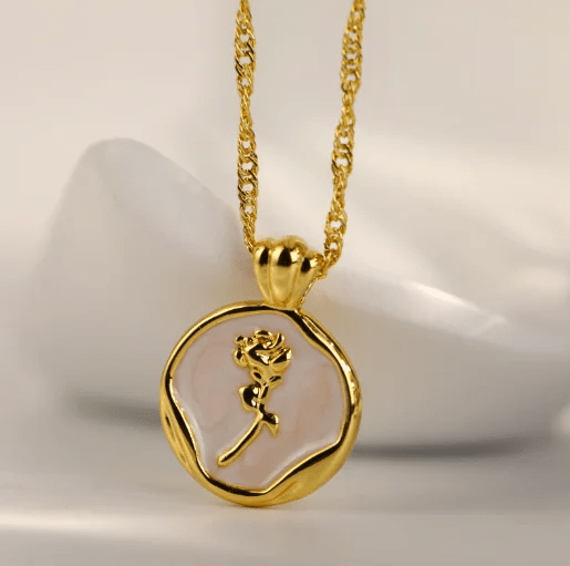 C-208-18k Gold Plated Stainless Steel Tarnish Free Waterproof Female Jewellery