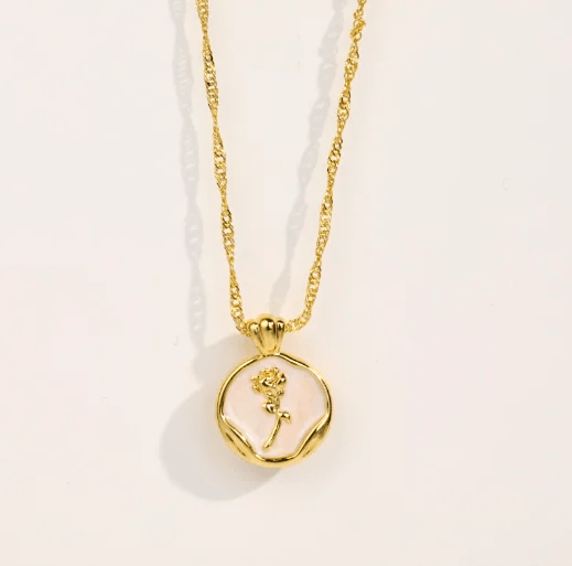 C-208-18k Gold Plated Stainless Steel Tarnish Free Waterproof Female Jewellery
