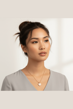 C-208-18k Gold Plated Stainless Steel Tarnish Free Waterproof Female Jewellery