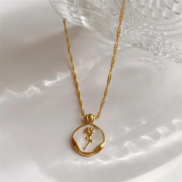 C-208-18k Gold Plated Stainless Steel Tarnish Free Waterproof Female Jewellery