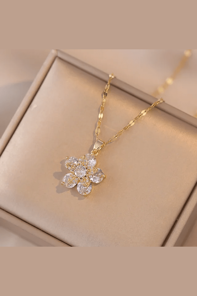 C-271-18k Gold Plated Stainless Steel Tarnish Free Waterproof Female Jewellery