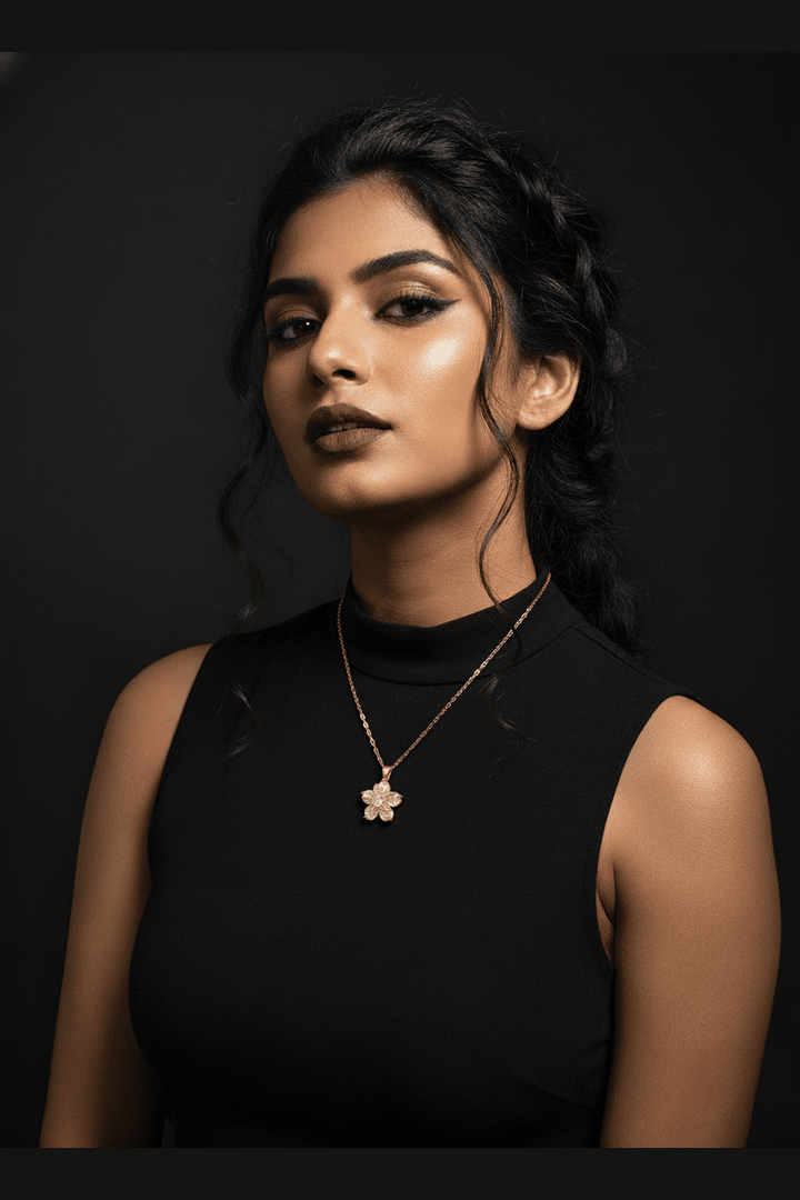 C-271-18k Gold Plated Stainless Steel Tarnish Free Waterproof Female Jewellery