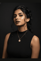 C-271-18k Gold Plated Stainless Steel Tarnish Free Waterproof Female Jewellery