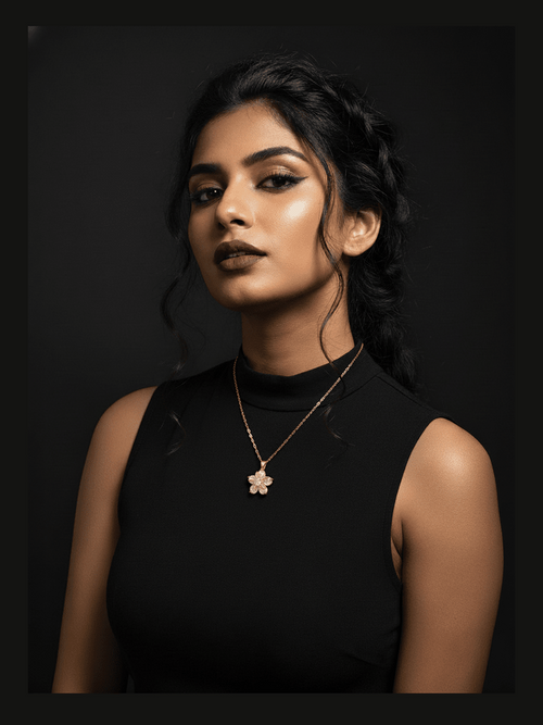 C-271-18k Gold Plated Stainless Steel Tarnish Free Waterproof Female Jewellery